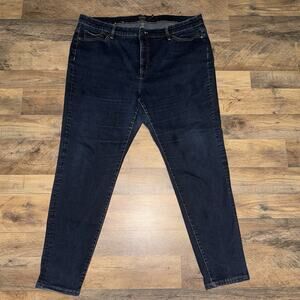 Lauren Ralph Lauren Women's Size 20W Blue Stretch Straight Leg Denim Jeans